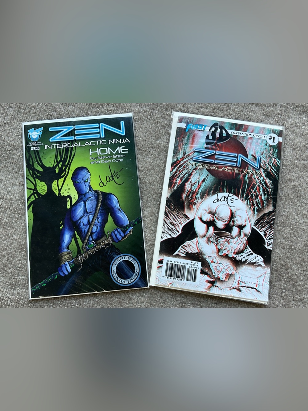 Signed Zen Intergalactic Ninja Comic Book Lot
